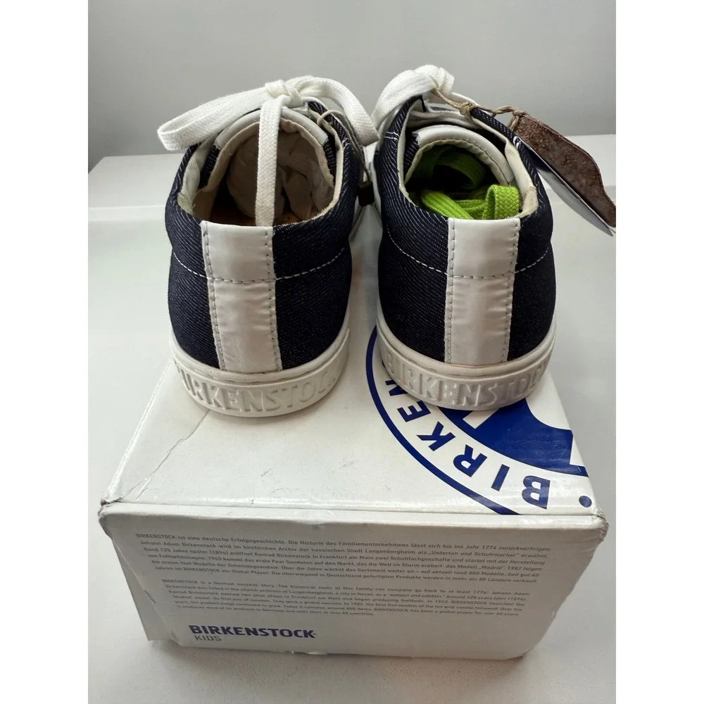 Birkenstock Arran Blue Denim Sneakers Shoes 33 US L2‎ 448301 Youth Size 2 NWB